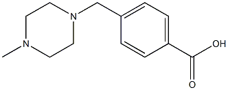 4-(4-METHYLPIPERAZIN-1-YLMETHYL)BENZOIC ACID, 95+% 结构式