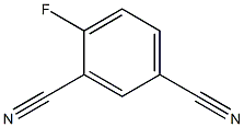 4-FLUOROBENZENE-1,3-DINITRILE 结构式