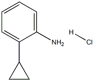 2-CYCLOPROPYL-PHENYLAMINE HYDROCHLORIDE 结构式