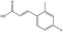 4-FLUORO-2-METHYLCINNAMIC ACID 结构式