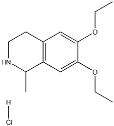 6,7-DIETHOXY-1-METHYL-1,2,3,4-TETRAHYDROISOQUINOLINE HYDROCHLORIDE 98% 结构式