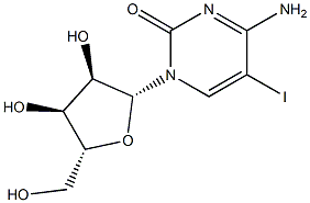 5-IODOCYTIDINE, HPLC PURIFIED, 98% PURE WITH HPLC UV CHROMATOGRAM 结构式