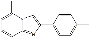 2(4 - METHYLPHENYL)  5 - METHYL IMIDAZO[1,2 - A]PYRIDINE 结构式