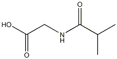 (ISOBUTYRYLAMINO)ACETIC ACID 结构式