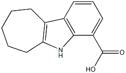 5,6,7,8,9,10-HEXAHYDROCYCLOHEPTA[B]INDOLE-4-CARBOXYLIC ACID 结构式