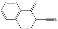 1-OXO-1,2,3,4-TETRAHYDRO-NAPHTHALENE-2-CARBONITRILE 结构式