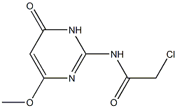 2-CHLORO-N-(4-METHOXY-6-OXO-1,6-DIHYDROPYRIMIDIN-2-YL)ACETAMIDE 结构式