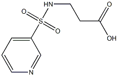 3-[(PYRIDIN-3-YLSULFONYL)AMINO]PROPANOIC ACID 结构式