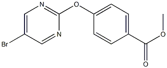 4-(5-BROMOPYRIMIDIN-2-YLOXY)BENZOIC ACID METHYL ESTER, 95+% 结构式