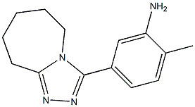 2-METHYL-5-(6,7,8,9-TETRAHYDRO-5H-[1,2,4]TRIAZOLO[4,3-A]AZEPIN-3-YL)ANILINE 结构式