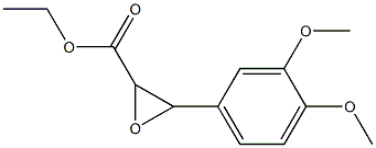 3-(3,4-DIMETHOXY PHENYL)-OXIRANE-2-CARBOXYLIC-ACID ETHYLESTER 结构式