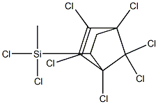 1,2,3,4 7,7-HEXACHLORO-6-METHYLDICHLOROSILYL-2-NORBORNENE 97% 结构式