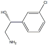 (R )-2-Amino-1-(3-chloro-phenyl)-ethanol 结构式