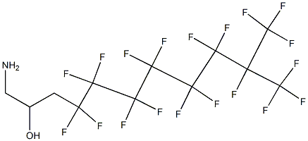 1-Amino-4,4,5,5,6,6,7,7,8,8,9,9,10,11,11,11-hexadecafluoro-10-trifluoromethyl-undecan-2-ol 结构式