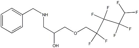 1-Benzylamino-3-(2,2,3,3,4,4,5,5-octafluoro-pentyloxy)-propan-2-ol 结构式