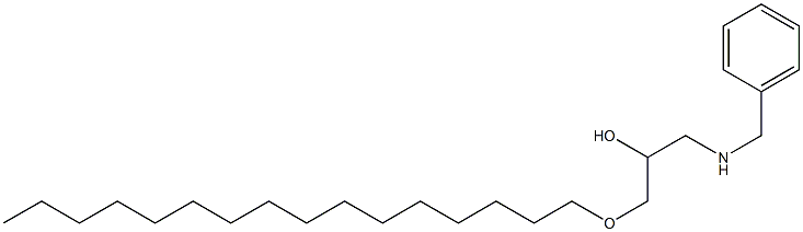 1-Benzylamino-3-hexadecyloxy-propan-2-ol 结构式