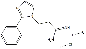 3-(2-Phenyl-imidazol-1-yl)-propionamidine 2HCl 结构式