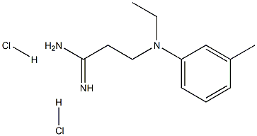 3-(Ethyl-m-tolyl-amino)-propionamidine 2HCl 结构式