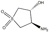 trans-4-Amino-1,1-dioxo-tetrahydro-1l6-thiophen-3-ol 结构式