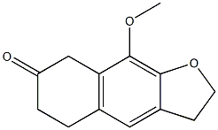 2,3,5,6-TETRAHYDRO-9-METHOXYNAPHTHO[2,3-B]FURAN-7(8H)-ONE 结构式