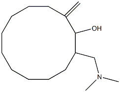 2-DIMETHYLAMINOMETHYL-12-METHYLENECYCLODODECANOL 结构式