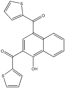 (1-HYDROXY-4-(THIOPHENE-2-CARBONYL)-NAPHTHALEN-2-YL)-THIOPHEN-2-YL-METHANONE 结构式