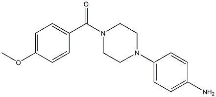 1-(4-METHOXY BENZOYL)-4-(4-AMINOPHENYL )PIPERAZINE 结构式