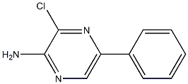 2-AMINO-3-CHLORO-5-PHENYLPYRAZINE 结构式