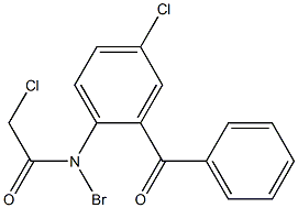 2-(BROMOACETYLAMINO)-5-CHLORO-2''-CHLOROBENZOPHENONE 结构式