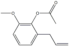 2-ALLYL-6-METHOXYPHENYL ACETATE 结构式