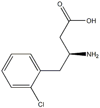 (S)-3-AMINO-4-(2-CHLORO-PHENYL)-BUTYRIC ACID 结构式