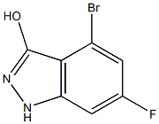 4-BROMO-3-HYDROXY-6-FLUOROINDAZOLE 结构式