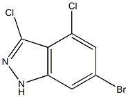 6-BROMO-3,4-DICHLOROINDAZOLE 结构式