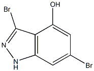 3,6-DIBROMO-4-HYDROXYINDAZOLE 结构式