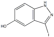 3-IODO-5-HYDROXYINDAZOLE 结构式