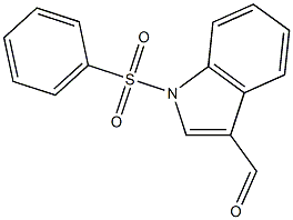 1-PHENYLSULFONYLINDOLE-3-CARBOXALDEHYDE 结构式