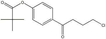 METHYL 4-(4-CHLORO-1-OXOBUTYL)-ALPHA,ALPHA-DIMETHYLPHENYL ACETATE 结构式