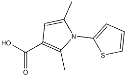 2,5-DIMETHYL-1-(THIEN-2-YL)PYRROLE-3-CARBOXYLIC ACID 结构式