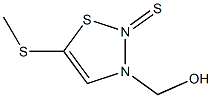 3-HYDROXYMETHYL-5-METHYLTHIOTHIADIAZOLIN-2-THIONE 结构式