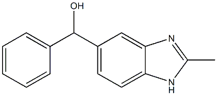 5-{(HYDROXY)PHENYLMETHYL}-2-METHYL-1H-BENZIMIDAZOLE 结构式