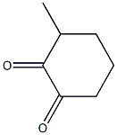 3-METHYLCYCLOHEXAN-1,2-DIONE 结构式