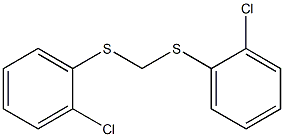 BIS(2-CHLOROPHENYLTHIO) METHANE 结构式