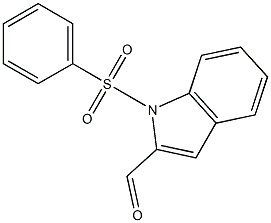 1-PHENYLSULFONYLINDOLE-2-CARBOXALDEHYDE 结构式