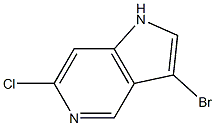 3-BROMO-6-CHLORO-5-AZAINDOLE 结构式