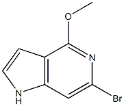 6-BROMO-4-METHOXY-5-AZAINDOLE 结构式