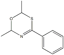 2,6-Dimethyl-4-Phenyl-6H-1,3,5-Oxathiazine 结构式