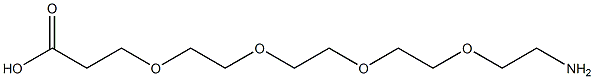 15-Amino-4,7,10,13-tetraoxa-pentadecanoic acid 结构式