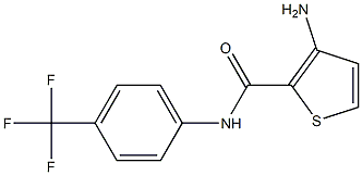 3-AMINO-N-(4-(TRIFLUOROMETHYL)PHENYL)THIOPHENE-2-CARBOXAMIDE 结构式