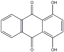 1,4-DIHYDROXYLANTHRAQUINONE 结构式