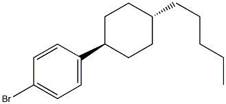 4-TRANS(4-N-PENTYL CYCLOHEXYL)BROMOBENZENE 结构式